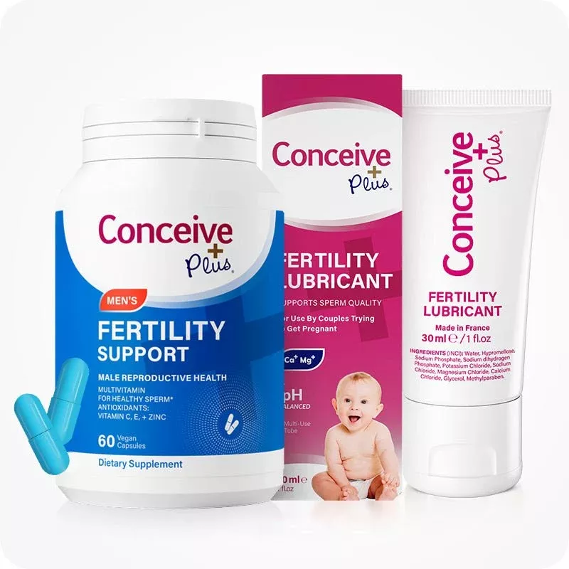 Conceive Plus Men's Fertility Support Bundle - Sperm Motility Support - Complete Fertility Kit