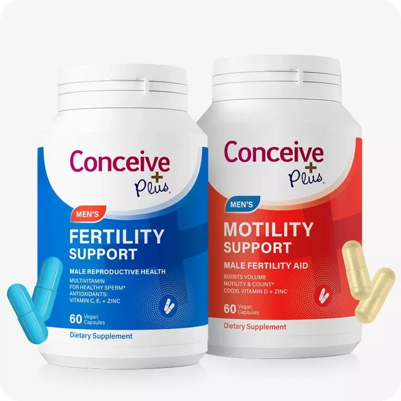 Conceive Plus Motility Sperm Booster Bundle - Sperm Motility Support - Complete Fertility Kit