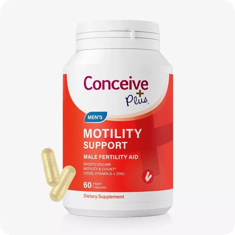 Conceive Plus Motility Support - Improve Sperm Volume - Sperm Motility Support - 60 Capsules