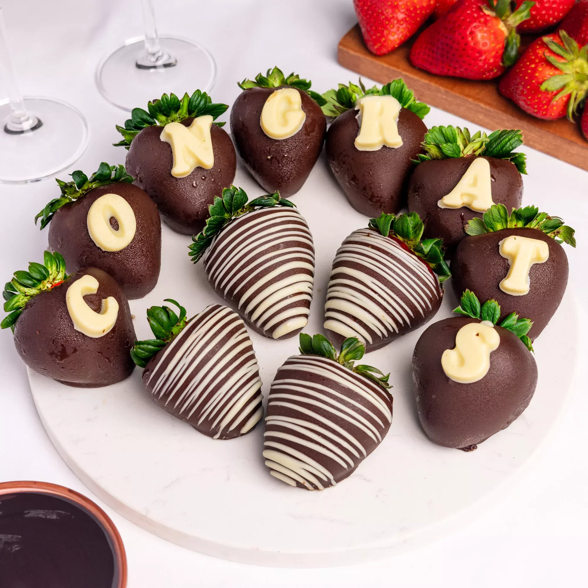 Congrats Hand-Dipped Belgian Strawberries