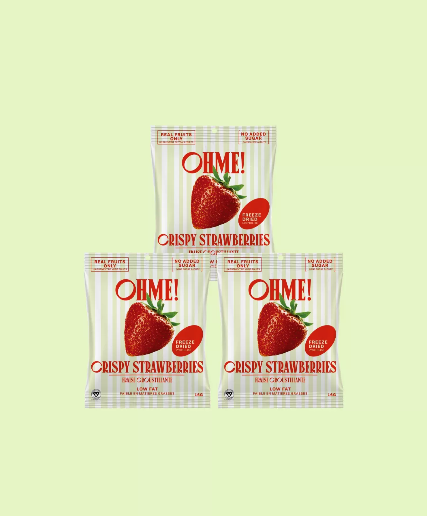 Crispy Strawberries Snack Size (Pack of 3)