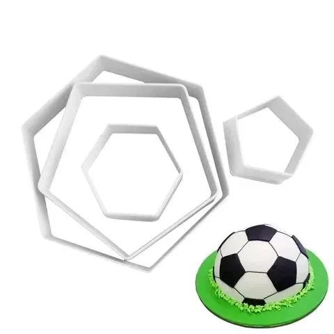 Cutters | Hexagon & Octogon | Football | Set of 4