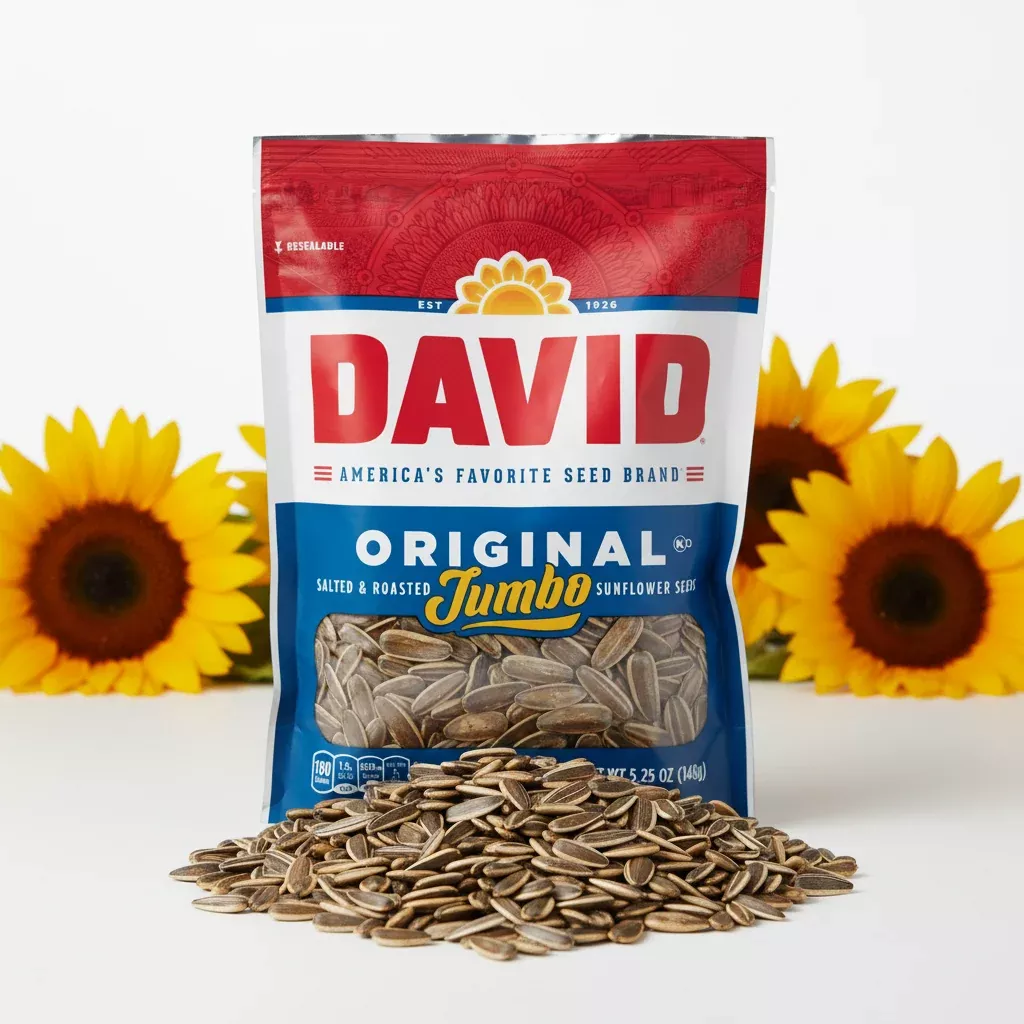 DAVID Original Sunflower Seeds — Jumbo 5.25 oz Bag