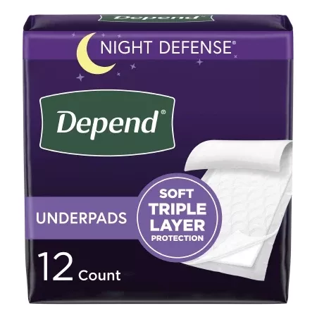 Depend Bed Protectors Thicker and Super Absorbent Underpad, 12 ct.