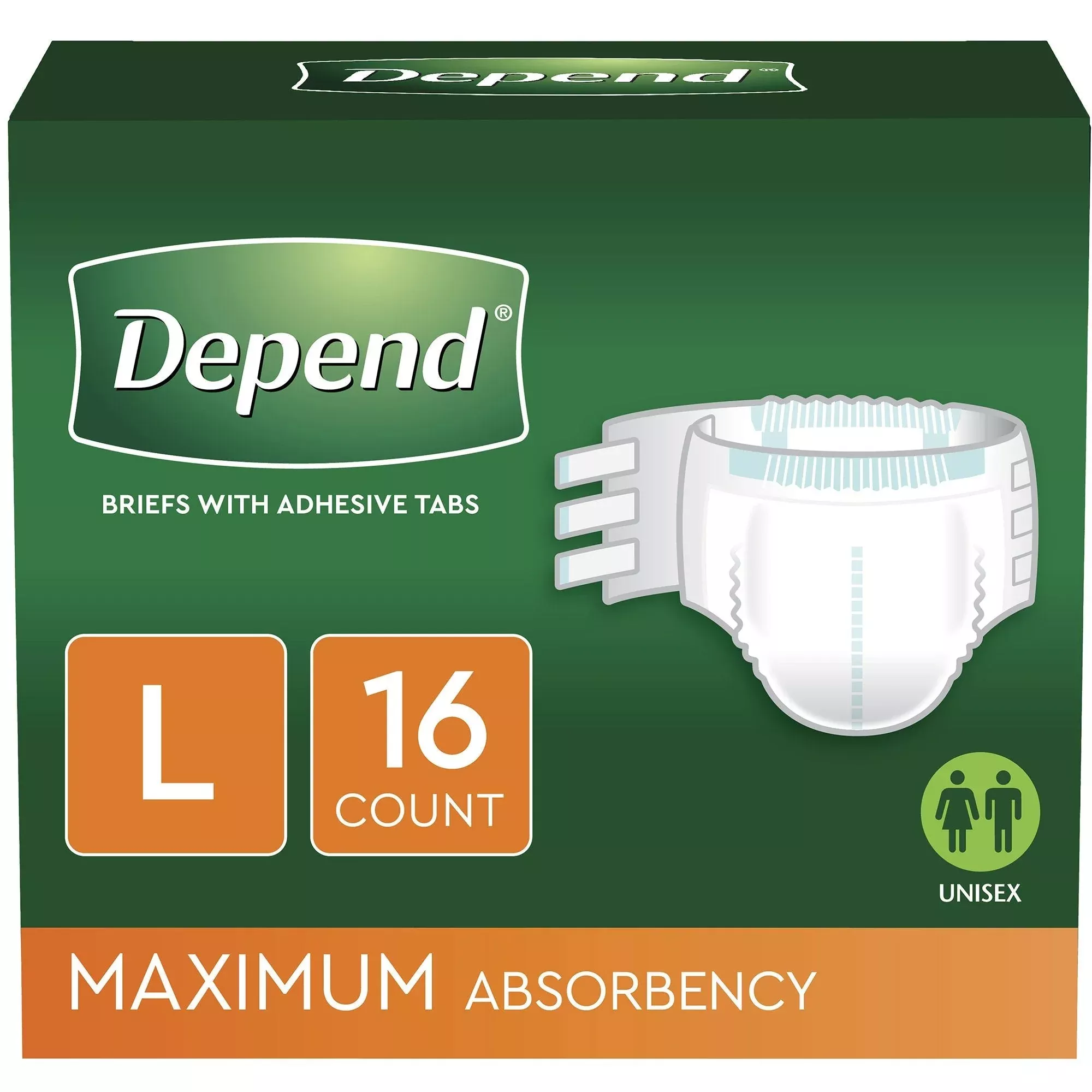 Depend Fresh Protection™ Maximum Absorbency Briefs with Tabs