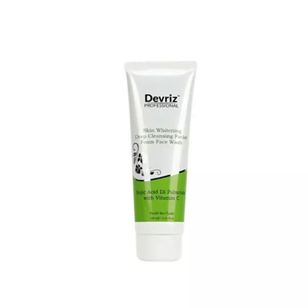 Devriz Professional Kojic Acid Face Wash For Reducing Pigmentation Dark Spots Uneven Skin Tone - 100 ml