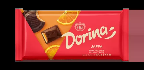Dorina Jaffa Filled Milk Chocolate, 100g