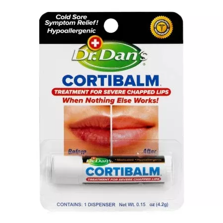 Dr. Dan's CortiBalm™ Medicated Lip Balm, 0.15 oz.