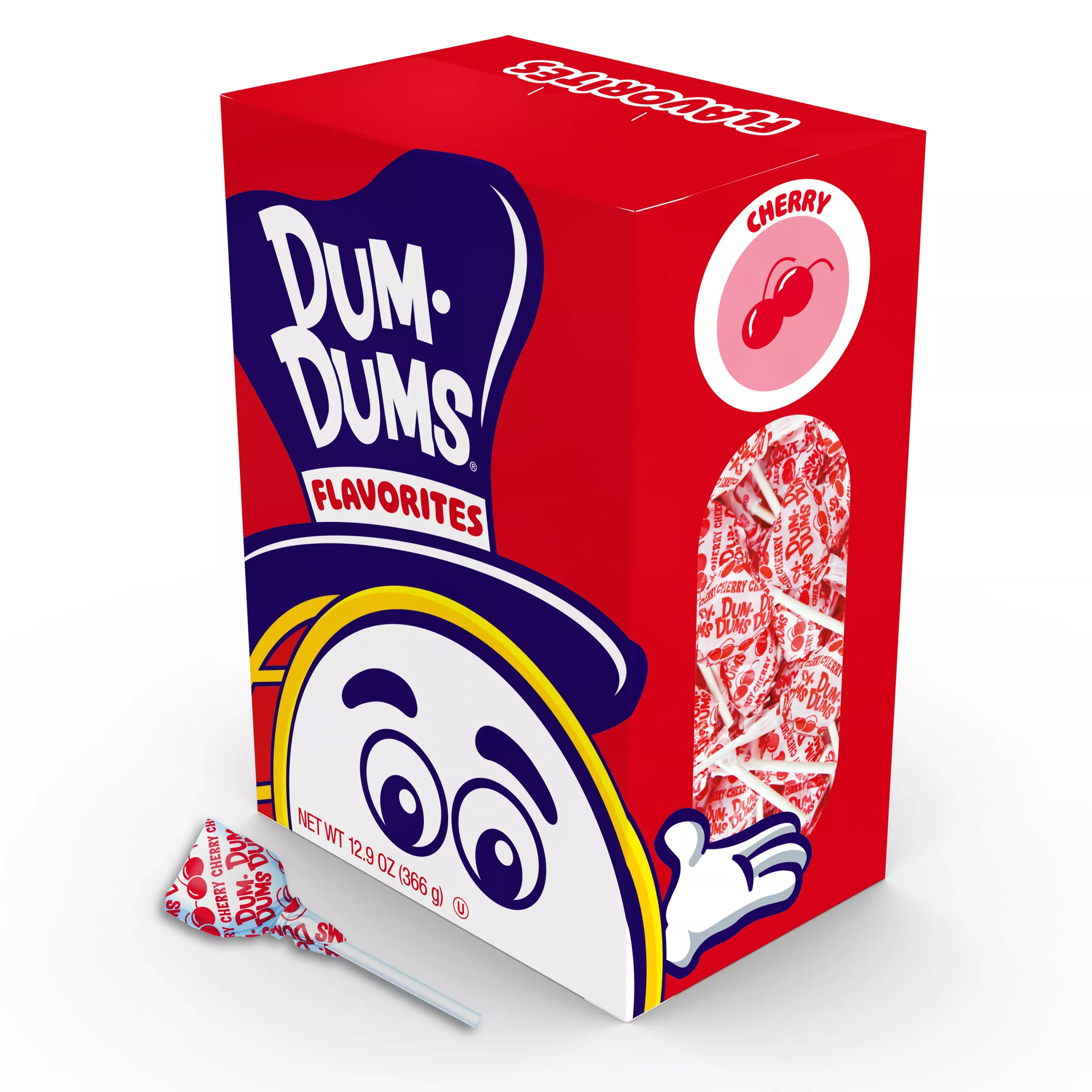 Dum Dums Cherry Lollipops - 50 Count Bag