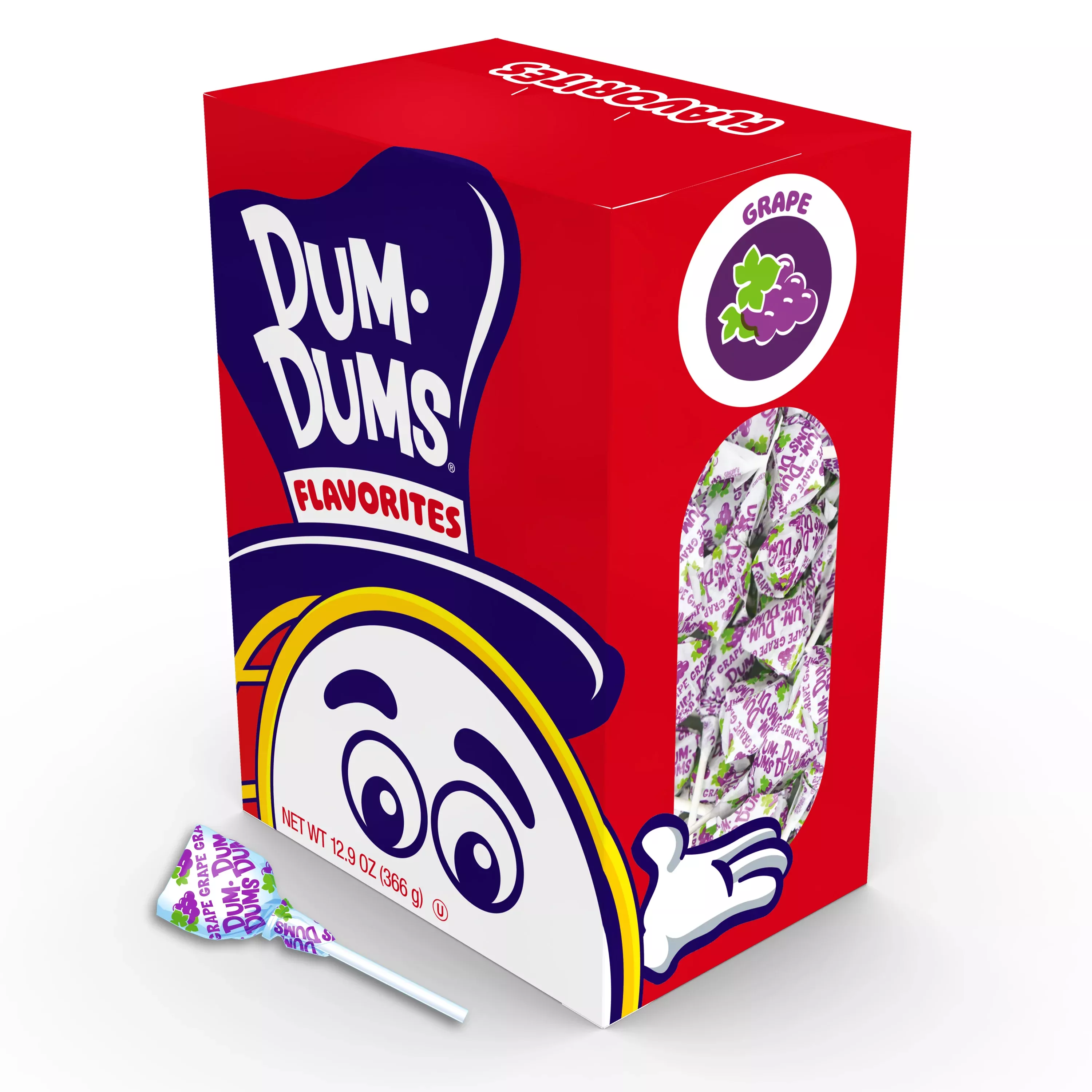 Dum Dums Grape Lollipops - 50 Count Bag