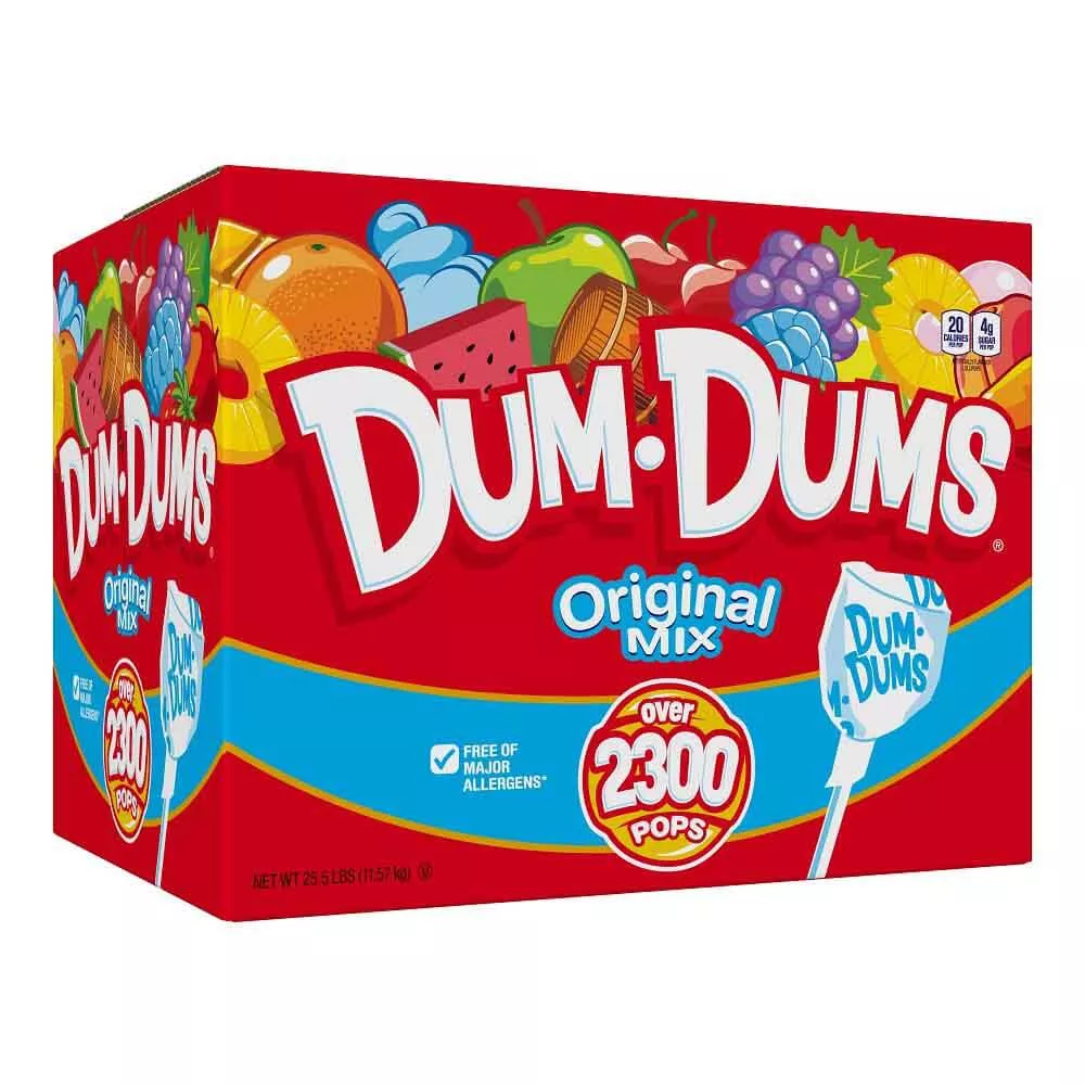 Dum Dums Original Mix Lollipops - 2,300 Count Bulk