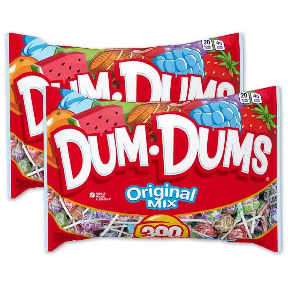 Dum Dums Original Mix Lollipops - 600 Count Pack