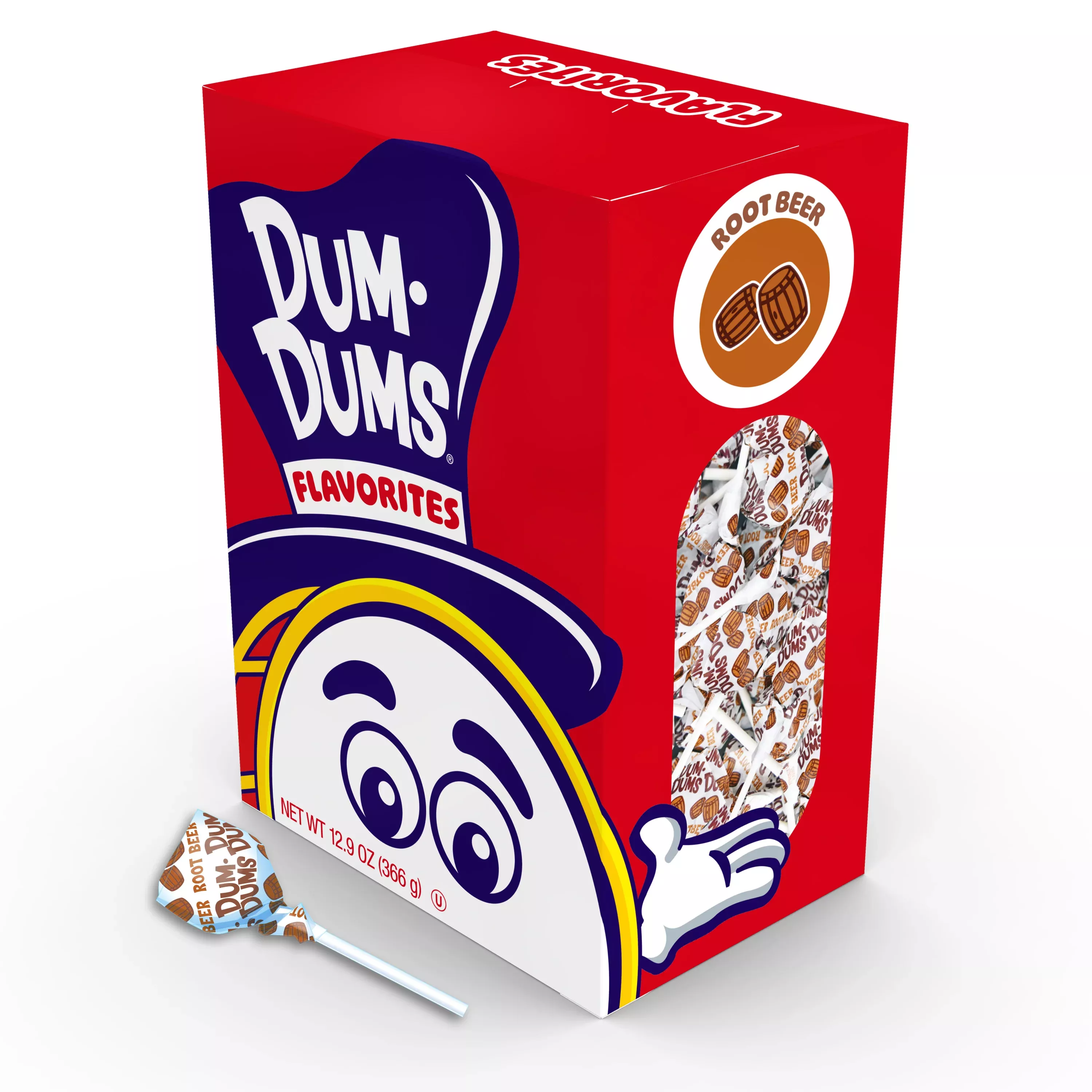 Dum Dums Root Beer Lollipops - 50 Count Bag