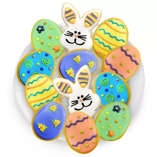 Easter Cookies Favor Tray