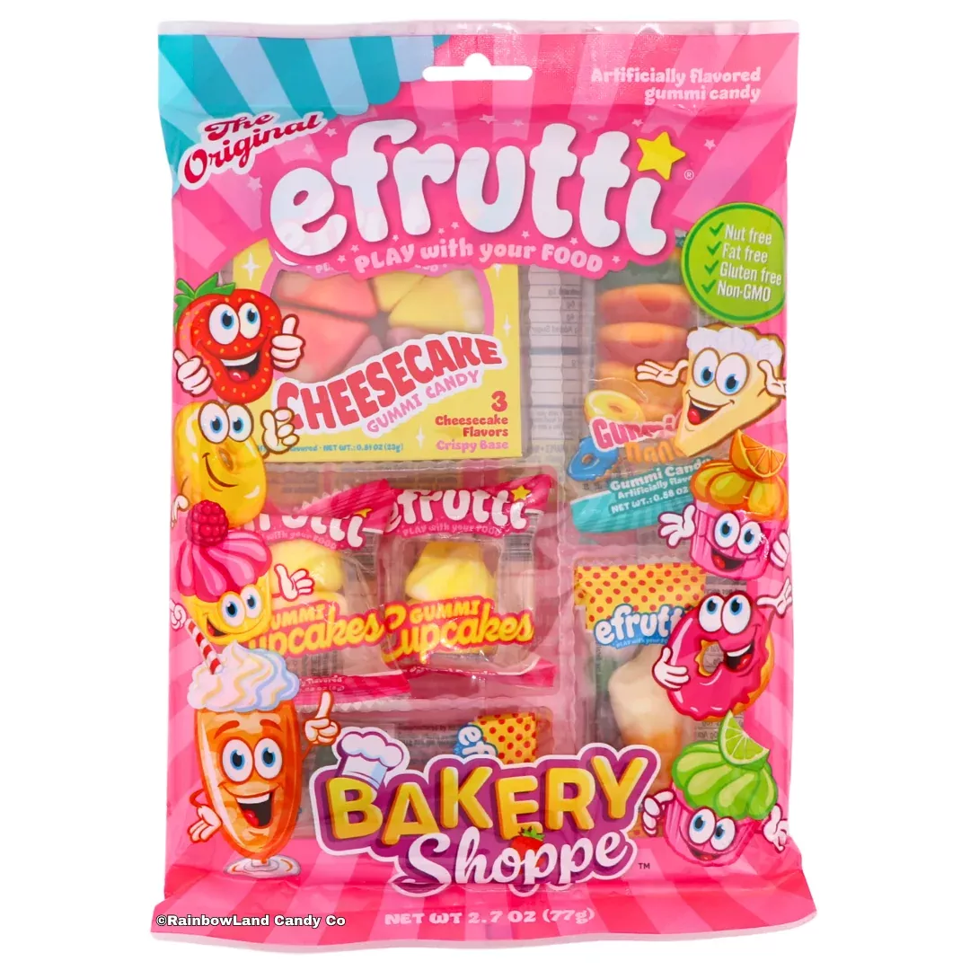 eFrutti Bakery Shoppe Gummy Candy Bag | Cheesecake, Donut & More