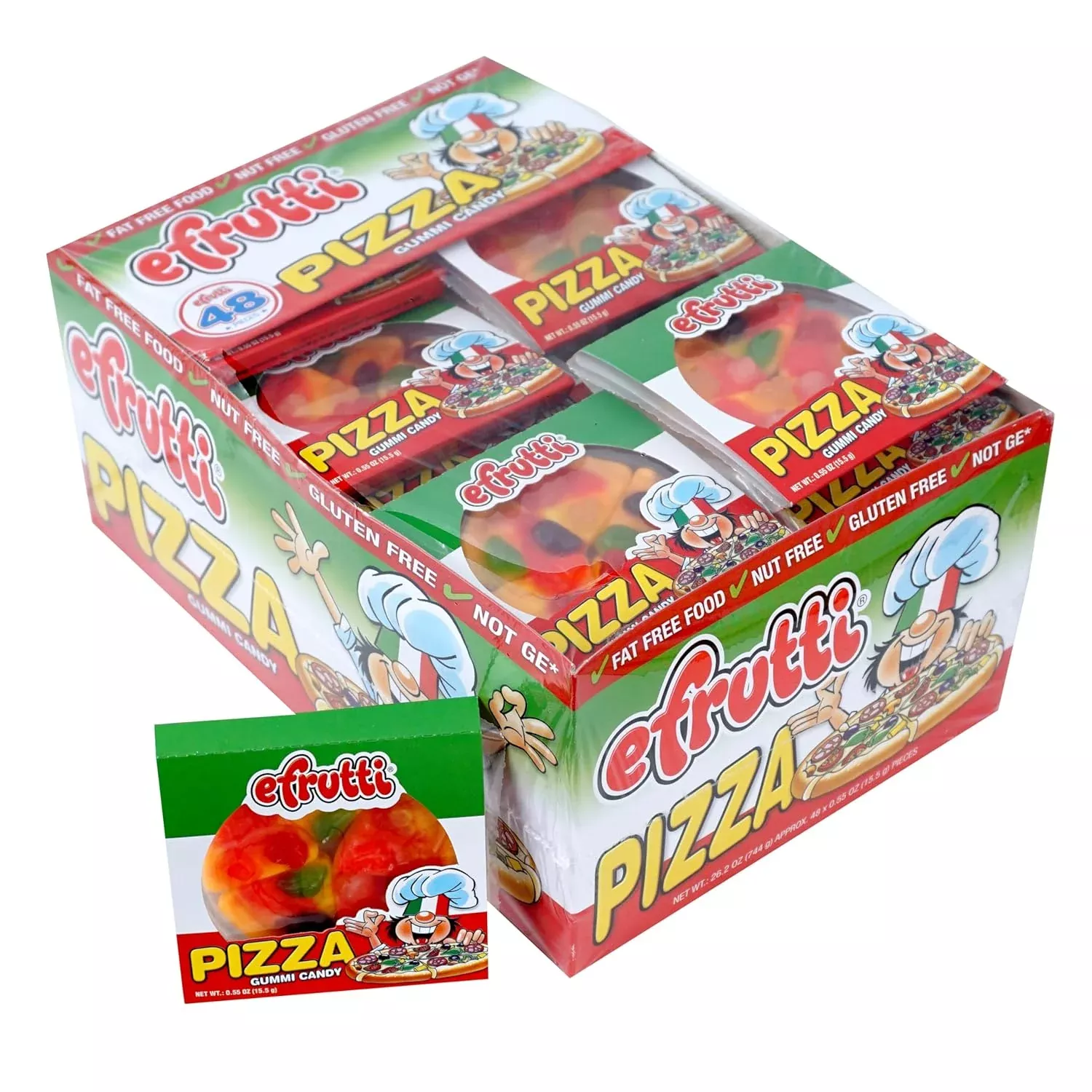 Efrutti Gummy Pizza 48 ct.