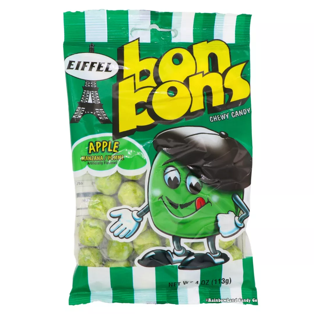 Eiffel Apple Bon Bons Chewy Candy | Chewy Apple Candy Bag 4oz