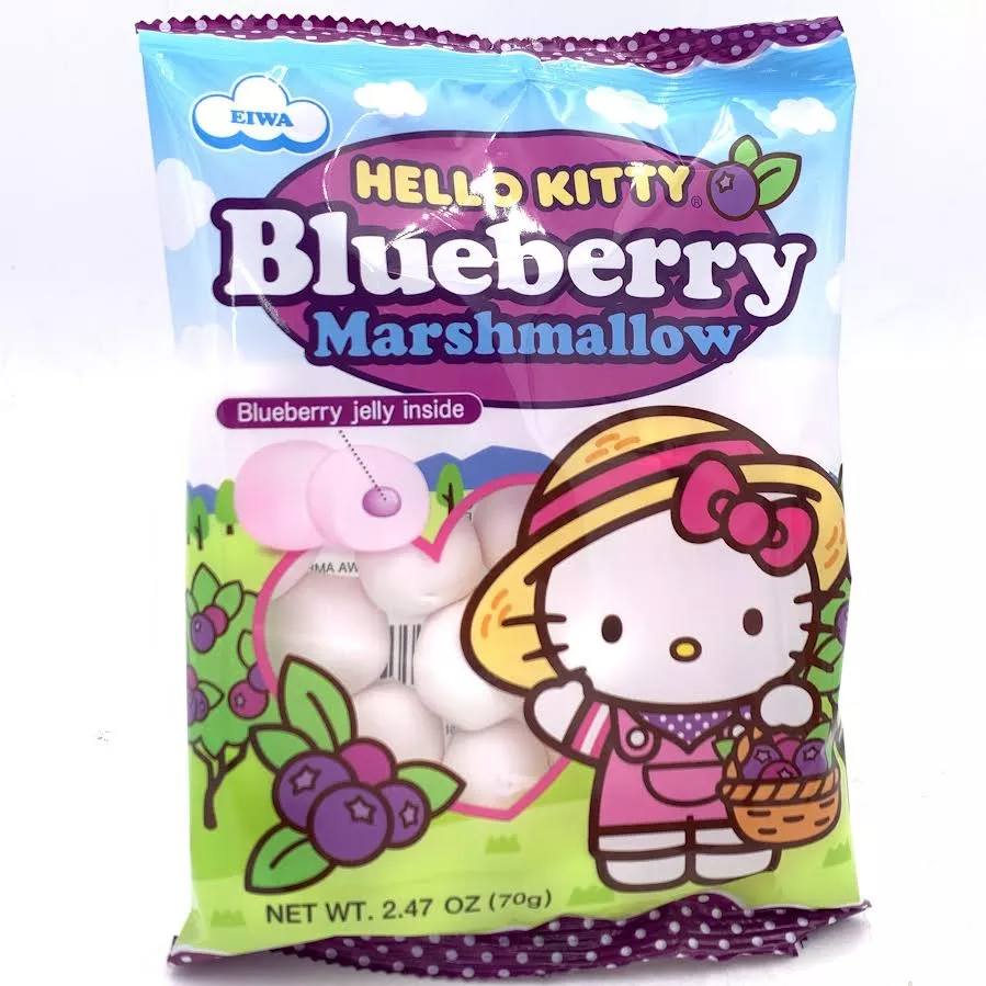 Eiwa Hello Kitty Marshmallows, Blueberry (Japan)