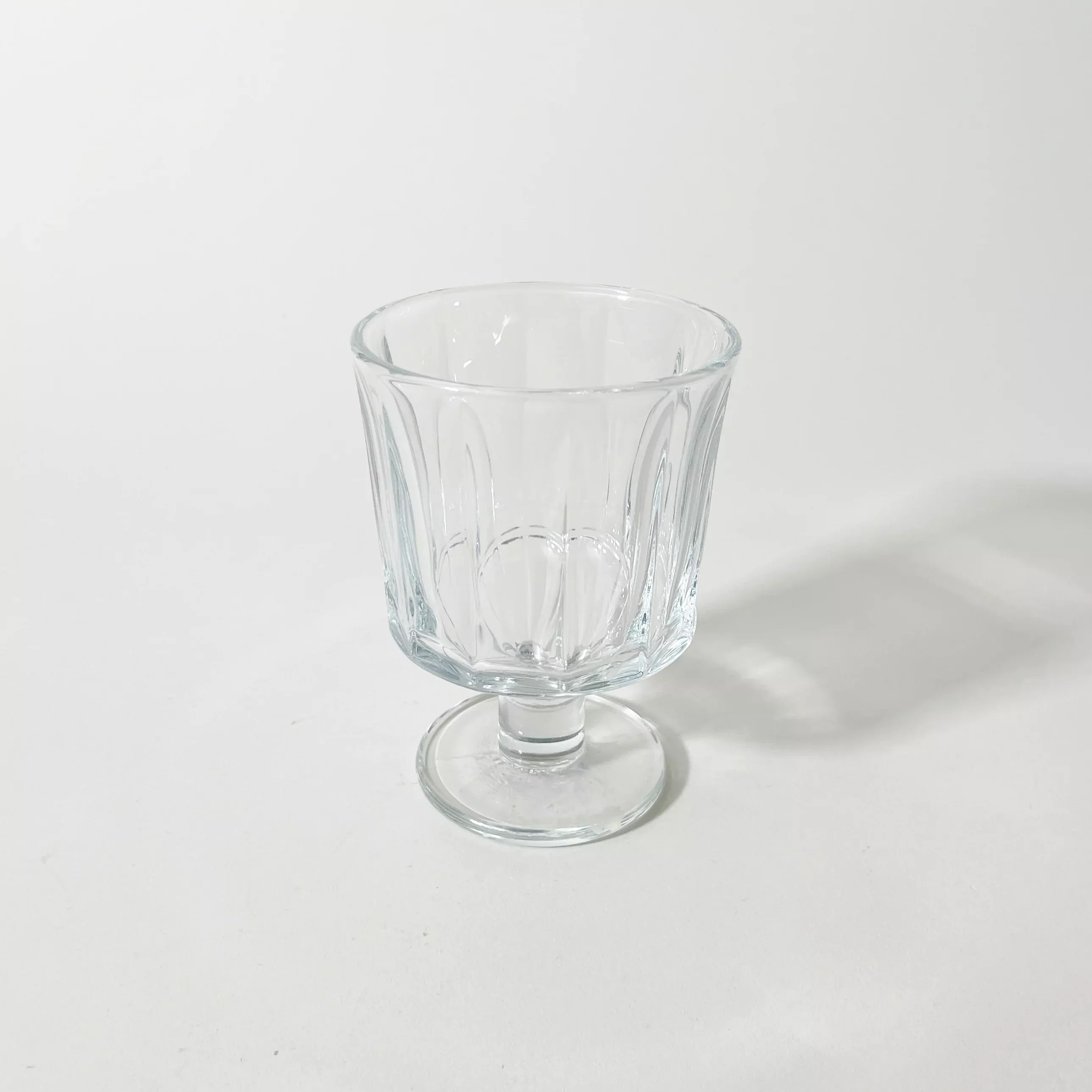 Faceted Glass Goblet