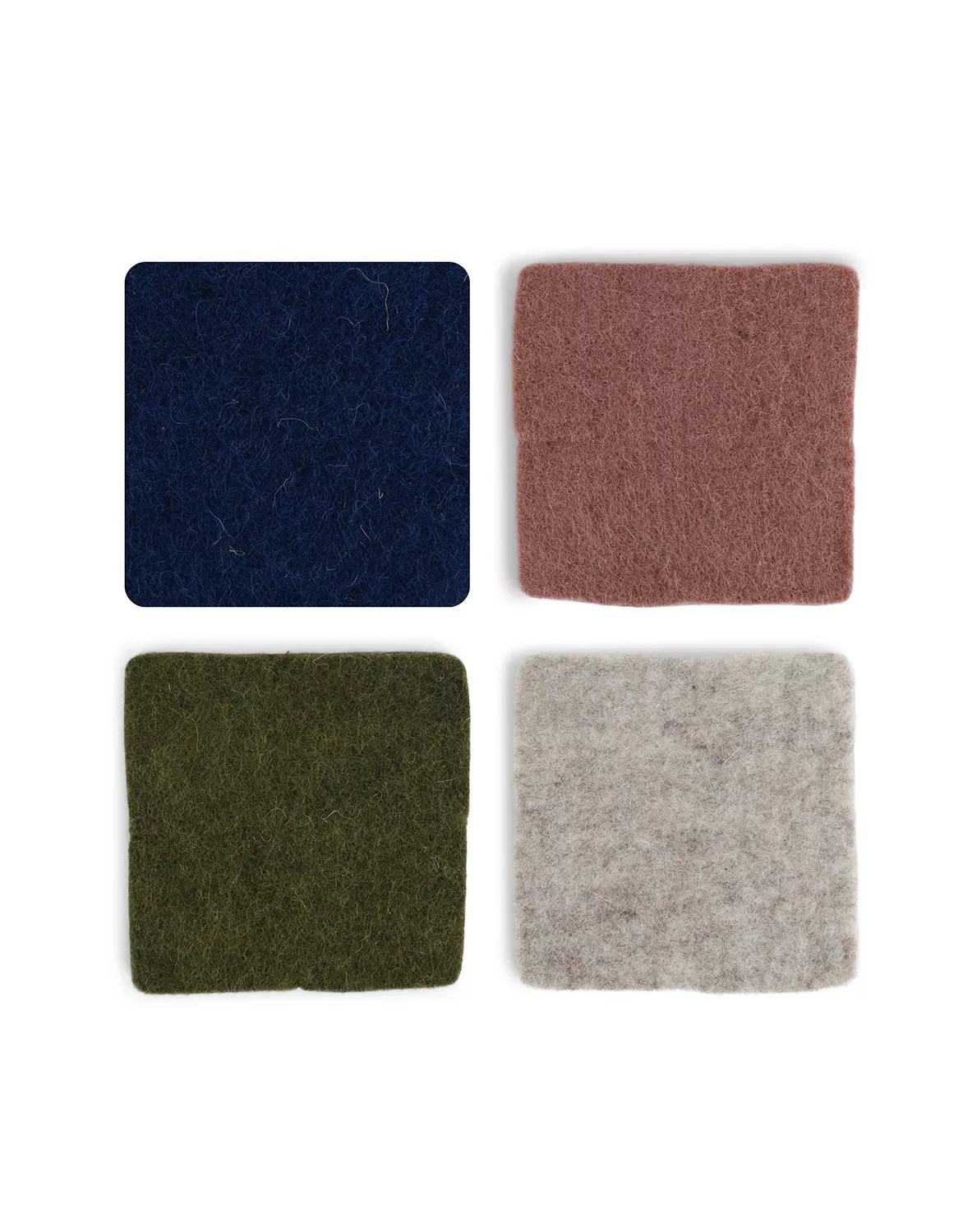Felt Cat Coasters Set