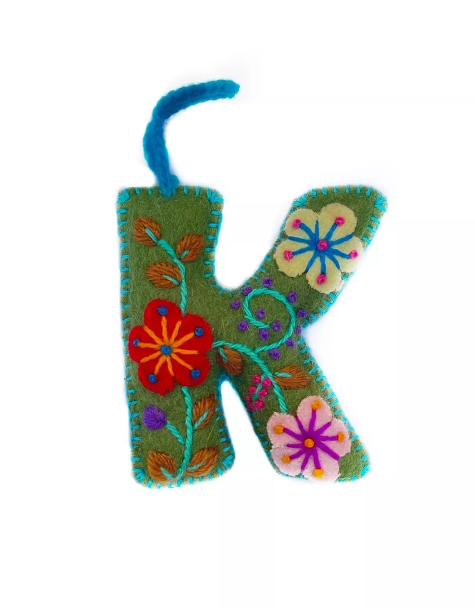 Felt Stocking Dog Ornament