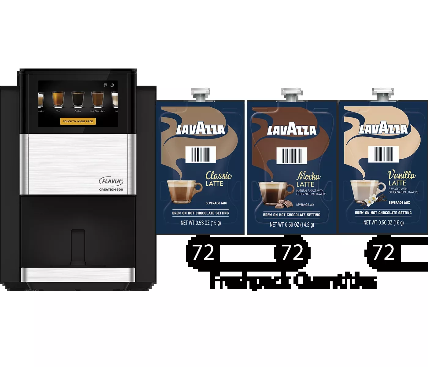 Flavia C600 + Lavazza Latte Bundle