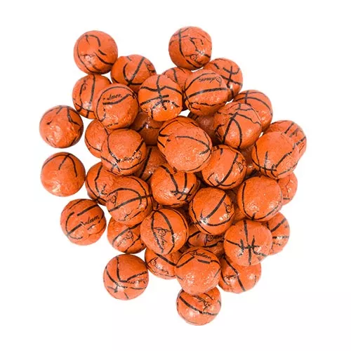 FOILED CHOCOLATE BASKETBALLS