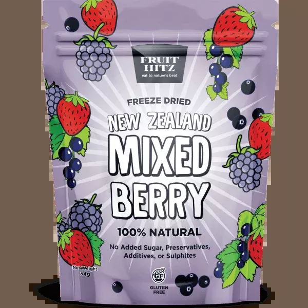 Freeze-Dried NZ Mixed Berry, 34g