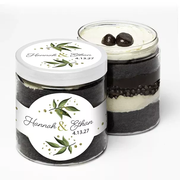Gold Speckled Leaves - Incredible Cake in a Jar