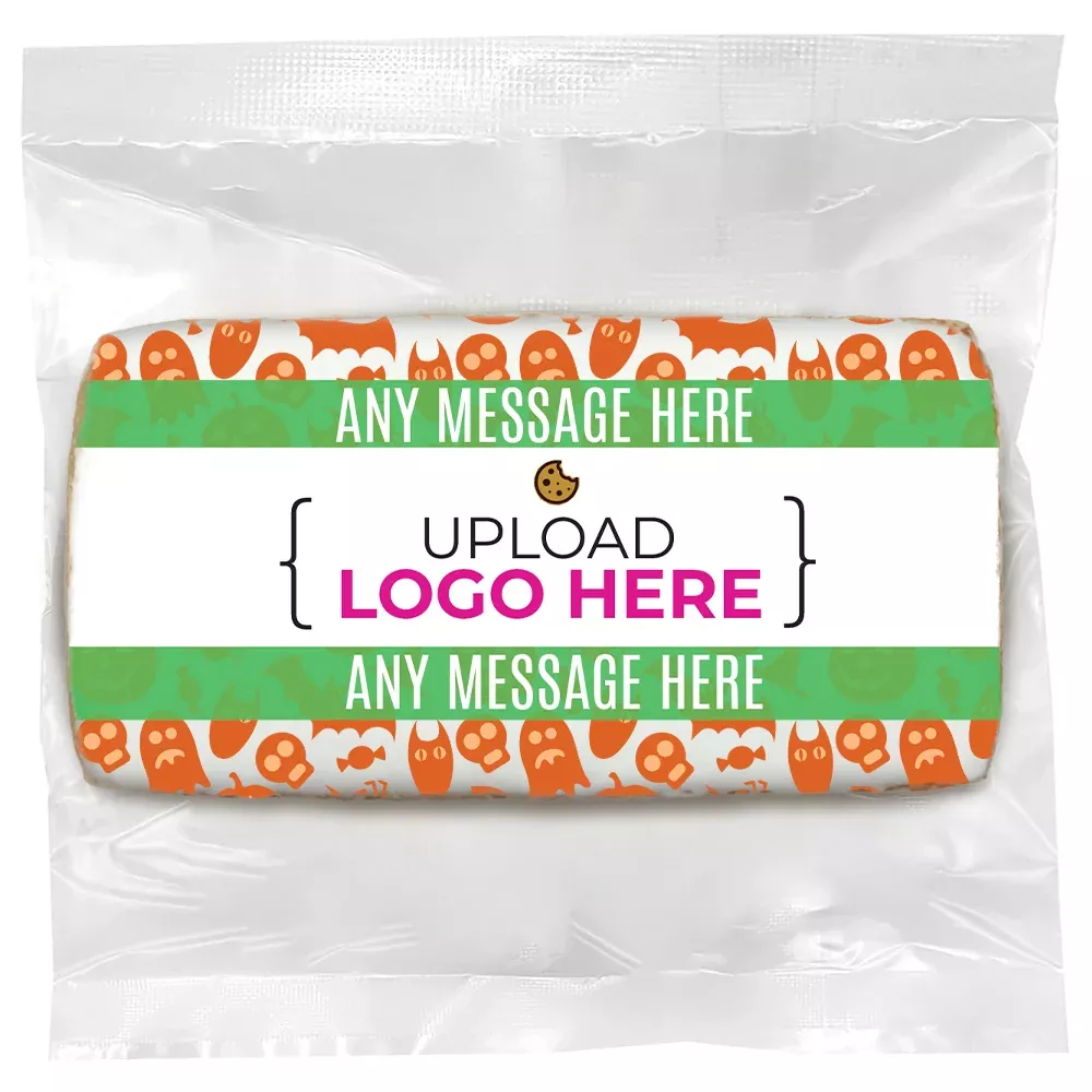 Halloween Logo Upload - Personalized Direct Print On Rectangle Sugar Cookie