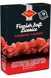 Halva Finnish Red Strawberry Flavored Licorice 7oz