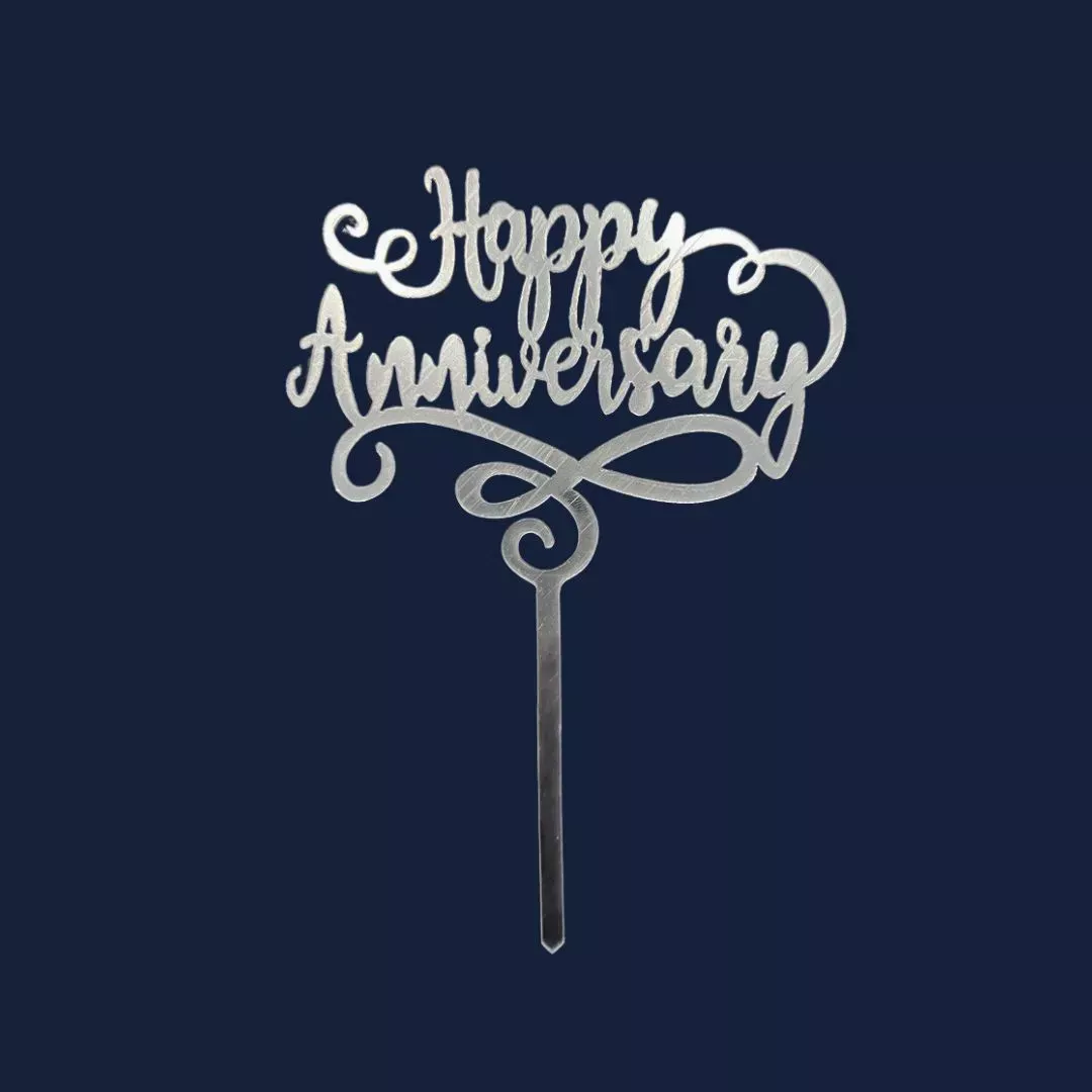 Happy Anniversary Cake Topper
