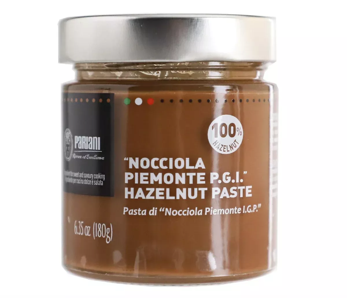 Hazelnut Paste Pure, 100% Piedmonte PGI (Italy) - Jar