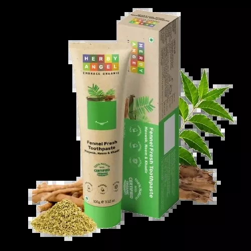 Herby Angel Baby Toothpaste For Strong Teeth - 100 gm