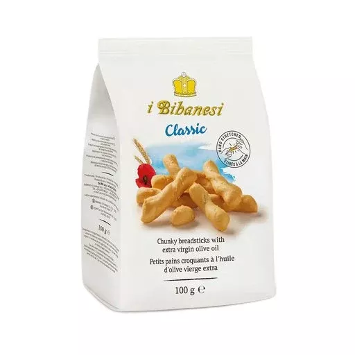 I BIBANESI Chunky Breadsticks Extra Virgin Olive Oil - 100g (3.52oz)