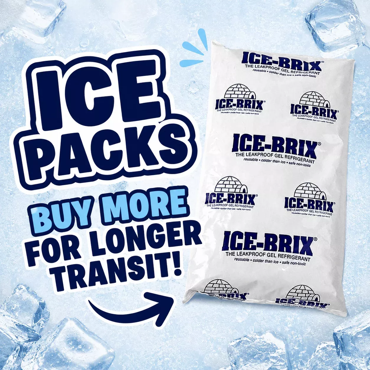 ICE PACK FOR THE HEAT! ( SUGGESTED 1 PACK PER HALF POUND)