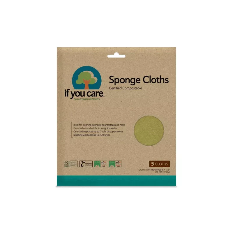 If You Care Sponge Cloths, 5 Count