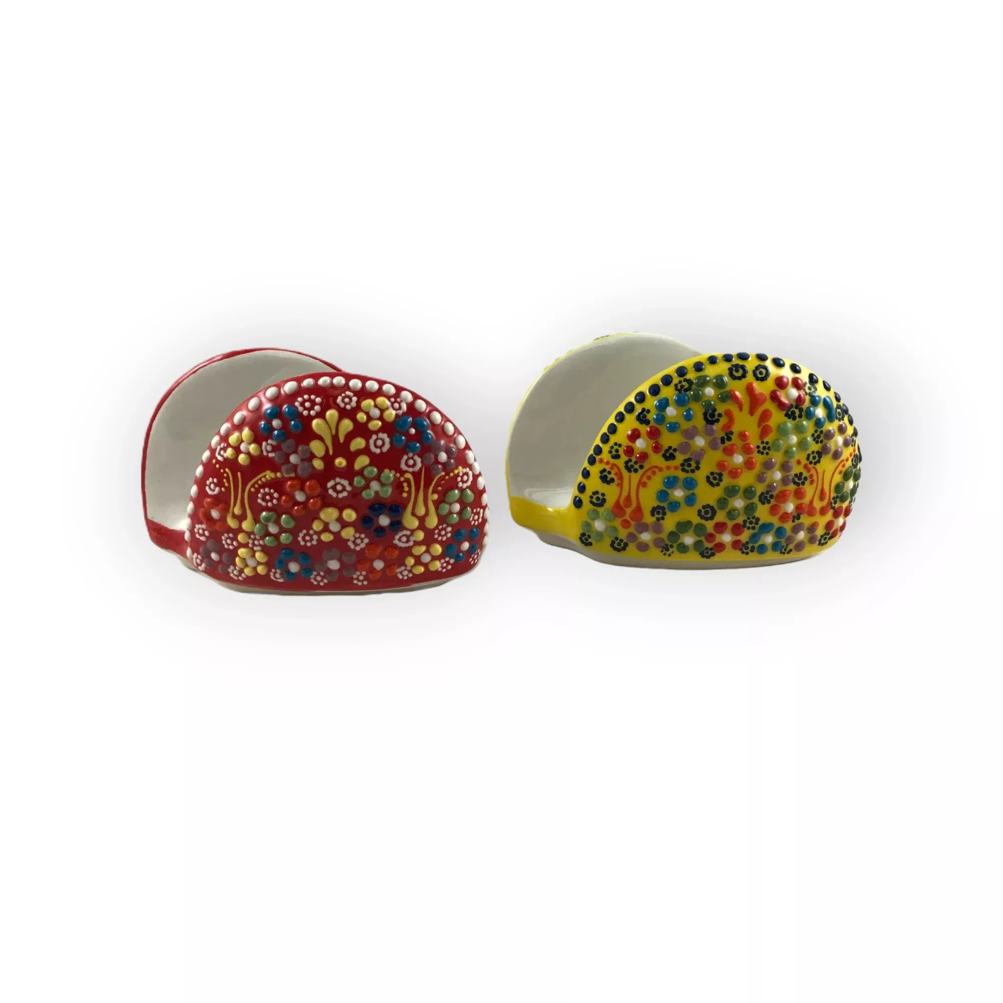 Import Corner - CERAMIC NAPKIN HOLDER - EMBOSSED