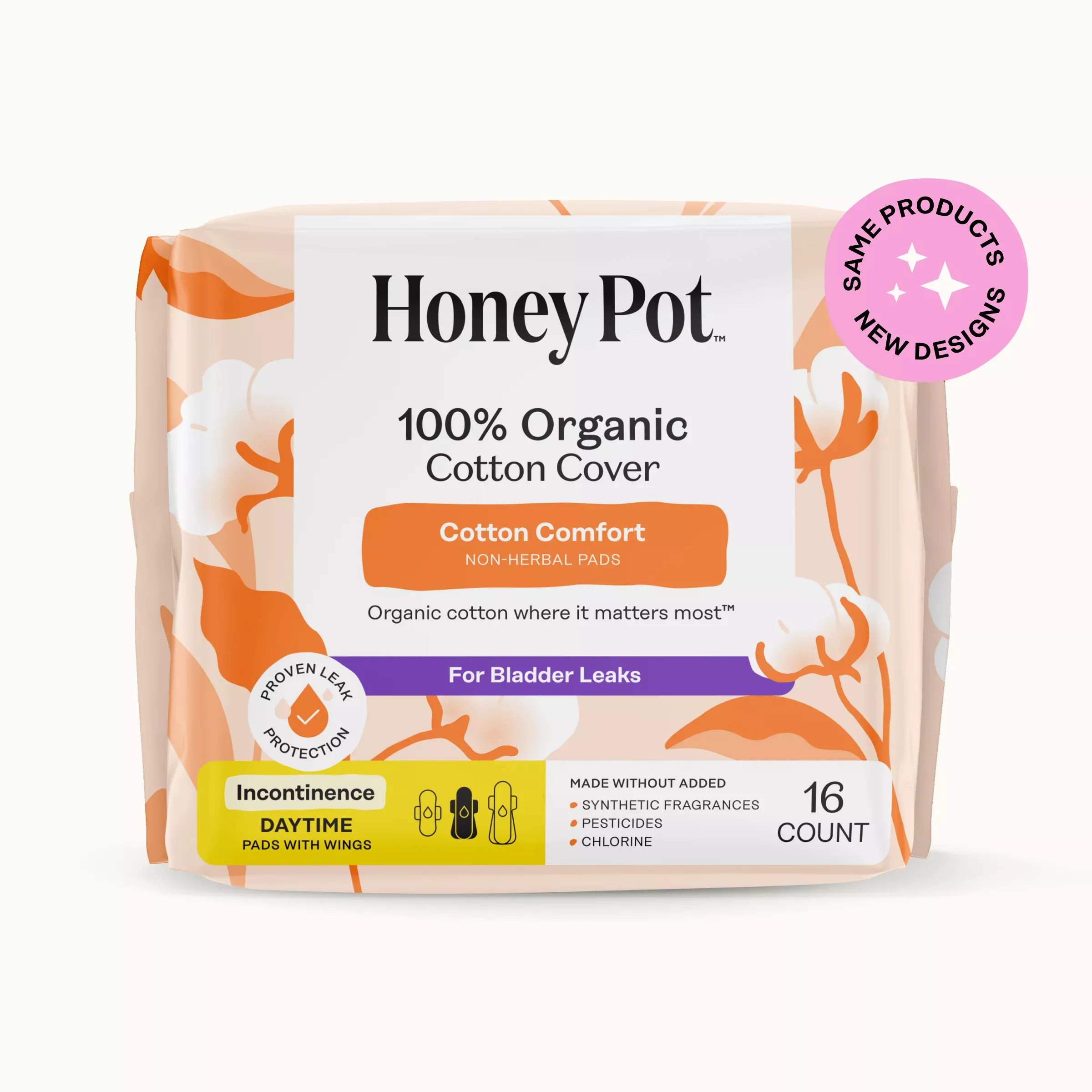 Incontinence Cotton Comfort Daytime Pads