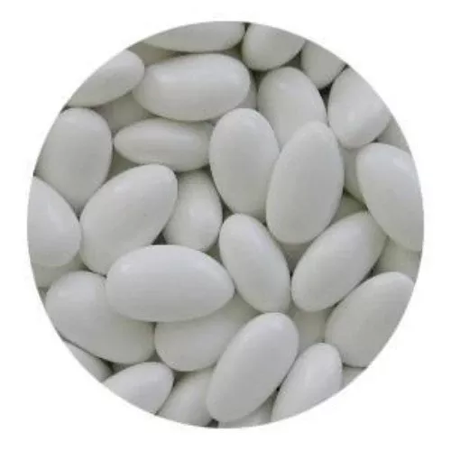 Jordan Almonds, Koufeta, Super Fine Premium, White, 10 lb Box