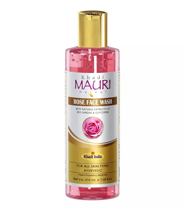 Khadi Mauri Herbal Rose Face Wash - 210 ml