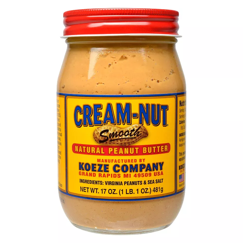 Koeze Cream-Nut Natural Smooth Peanut Butter
