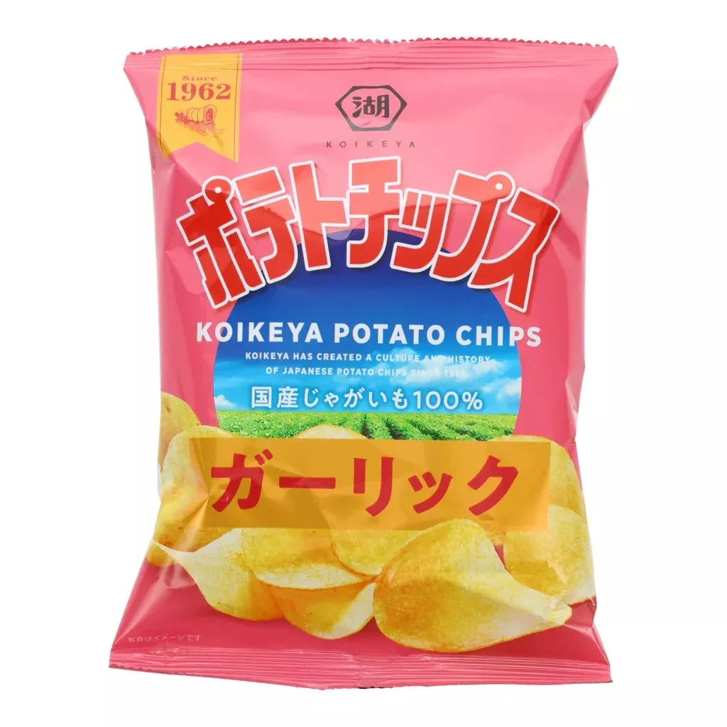 Koikeya Potato Chips, Garlic (Japan)