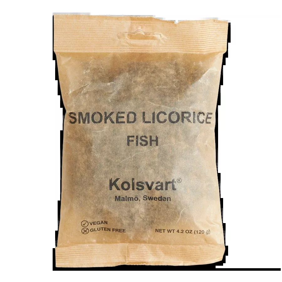 Kolsvart Smoked Licorice Candy Fish 4.2oz