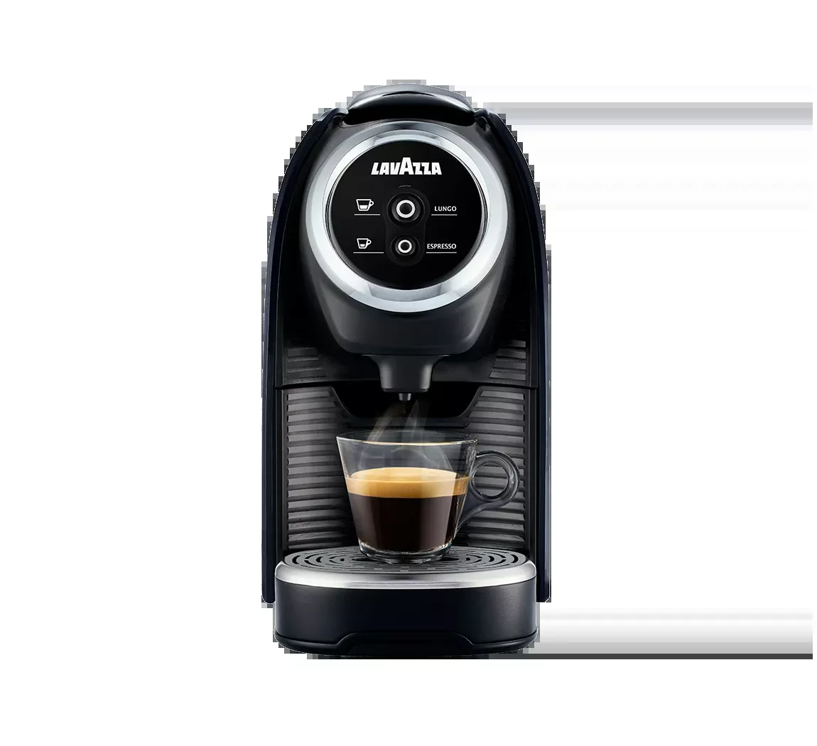 Lavazza Classy Mini Single Serve Espresso Coffee Machinein the office.