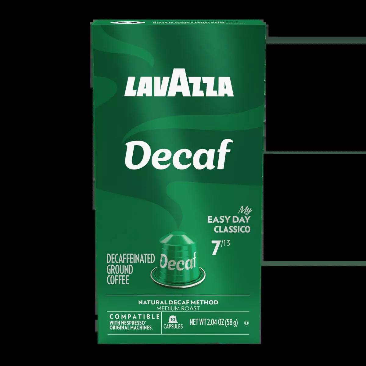 Lavazza Decaf Aluminum Compatible Capsules