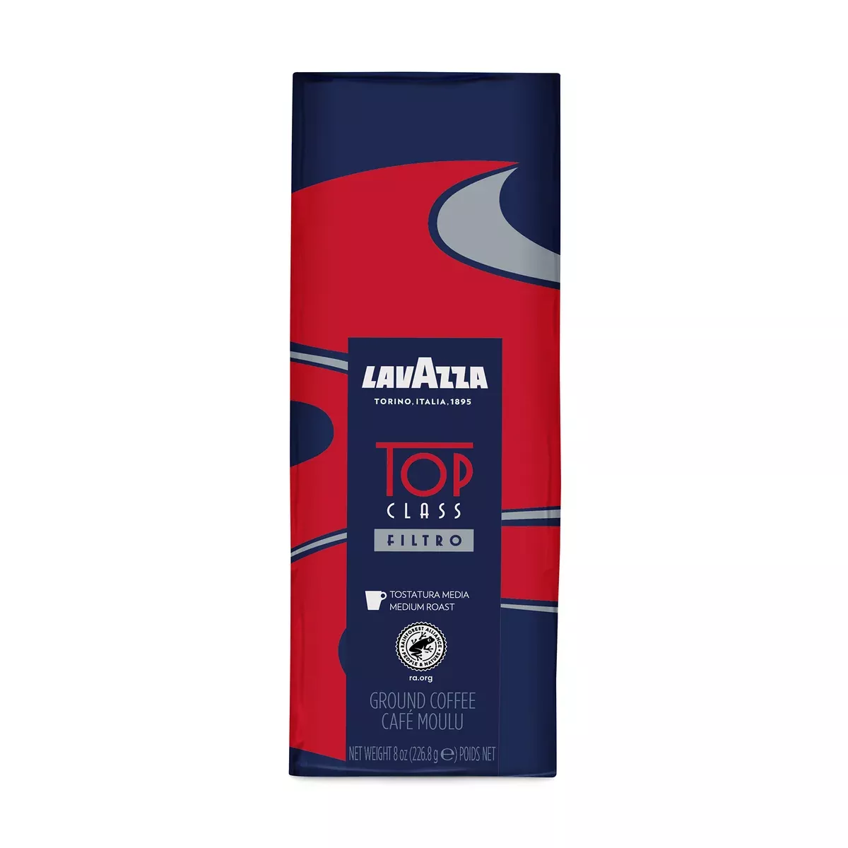 Lavazza Top Class Filtro Ground Coffee Medium Roast 8oz Soft Bag