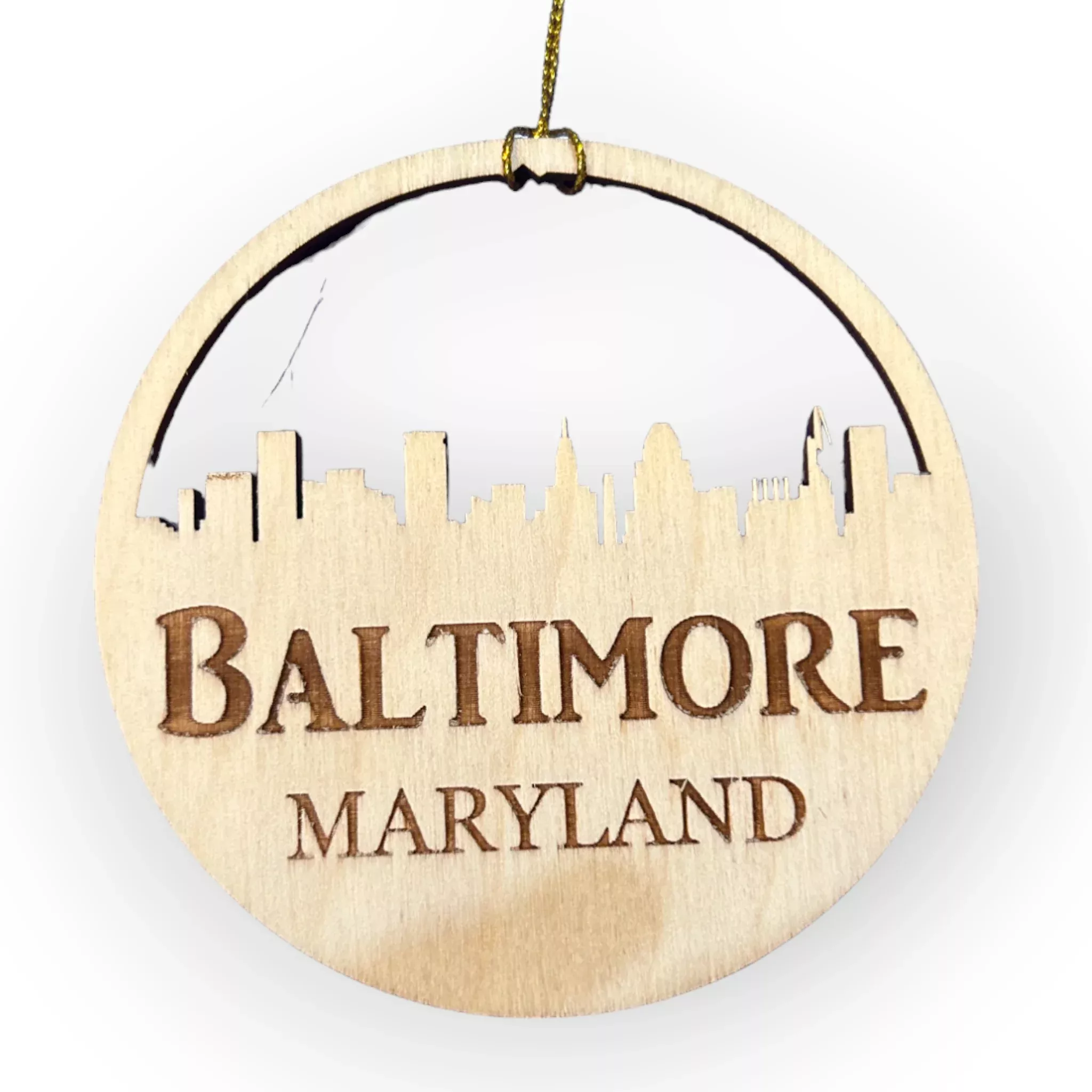 Leroy Christmas Ornaments Baltimore Skyline