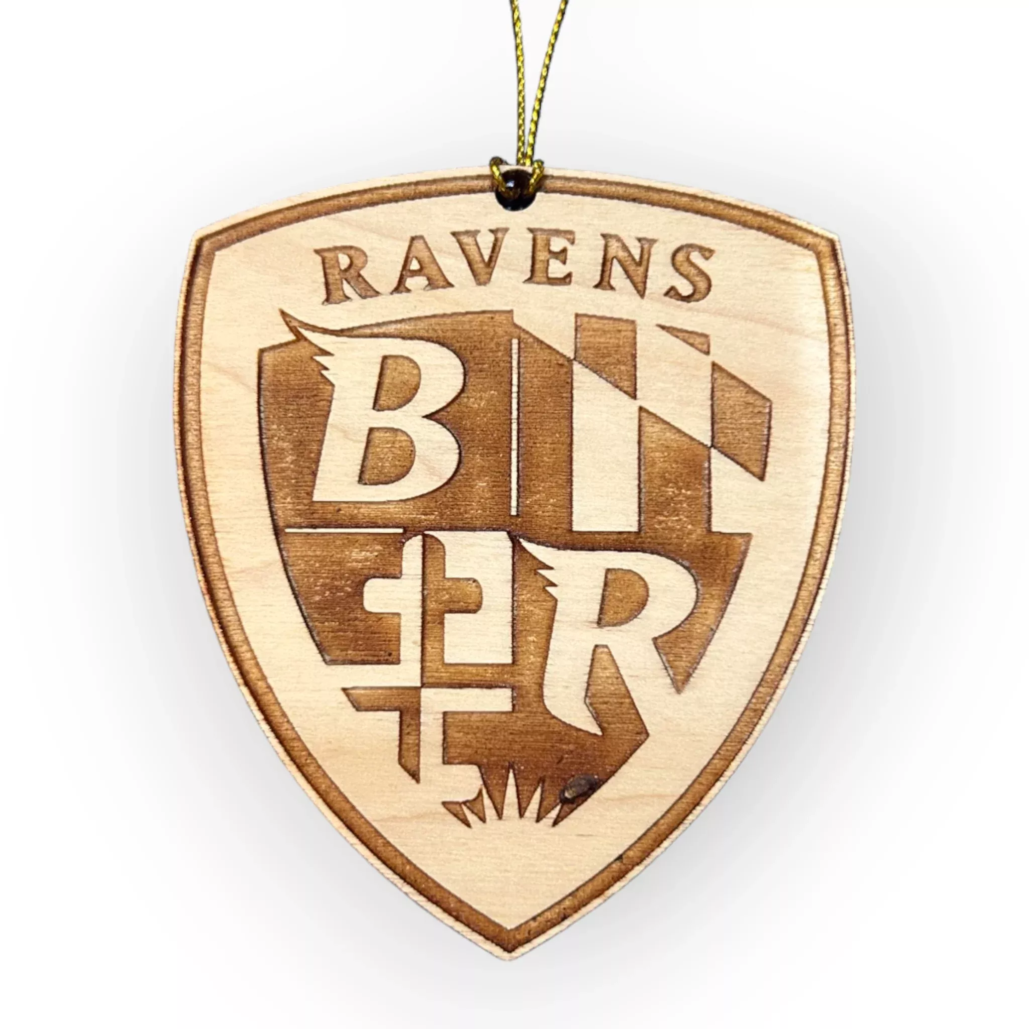 Leroy Christmas Ornaments Ravens Badge*