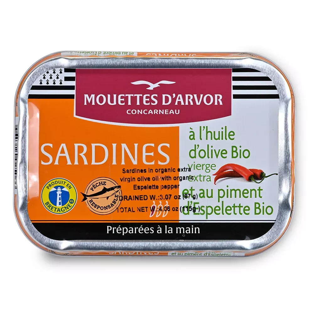 Les Mouettes d'Arvor Sardines with Chile